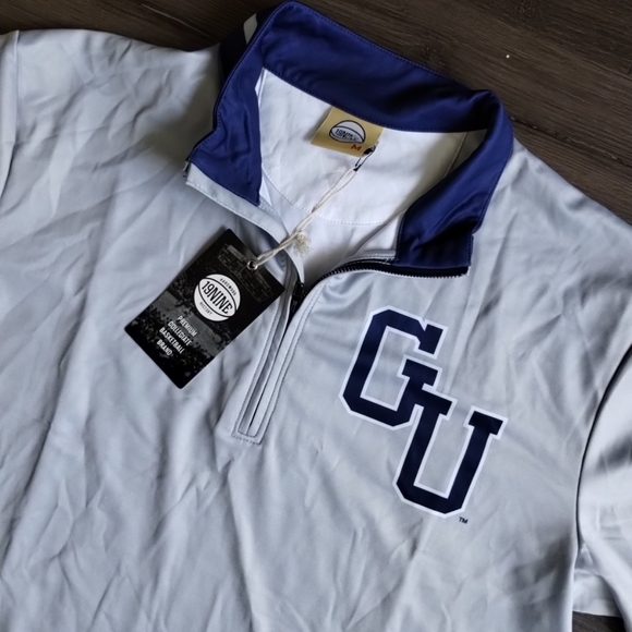 Medium 19Nine Georgetown Hoyas 1/4 Zip Pullover Shirt Basketball 1984 Mens NCAA - Picture 2 of 5